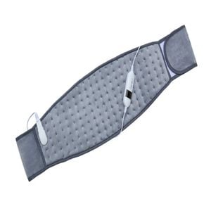 P&p Grey Heating Pad Abdominal Back Warm Belt Adjustable Electric Heat Therapy Wrap