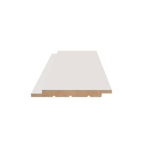 Easycraft 12mm 2700 x 133mm White MR MDF E0 Primed easyLINING Shiplap  General Purpose Lining Board