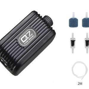 Air and Oxygen Pump Fish Tank Aquarium Air Stone Check Valve dual Outlets