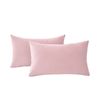 Gioia Casa Twin-pack Velvet Cushion Covers – Soft Microfibre Cushion Covers With Hidden Zipper (pink, 30cm*50cm)
