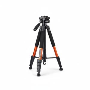 Camera Tripod Stand Aluminum Professional Orange 190 cm