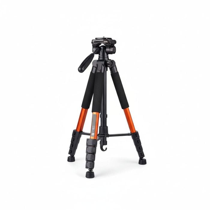 Camera Tripod Stand Aluminum Professional Orange 190 cm