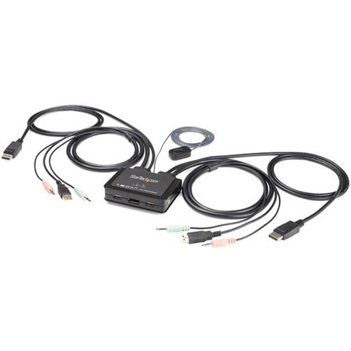 StarTech.com KVM Switchbox - 2 Computer(s) - 3840 x 2160 - 4 x USB - 3 ...