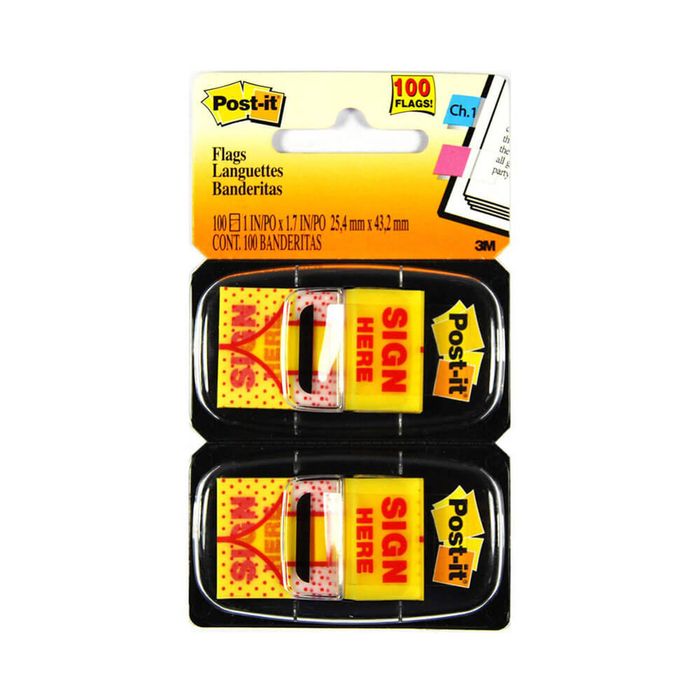 Post-it Flags (100pk) (Sign Here)