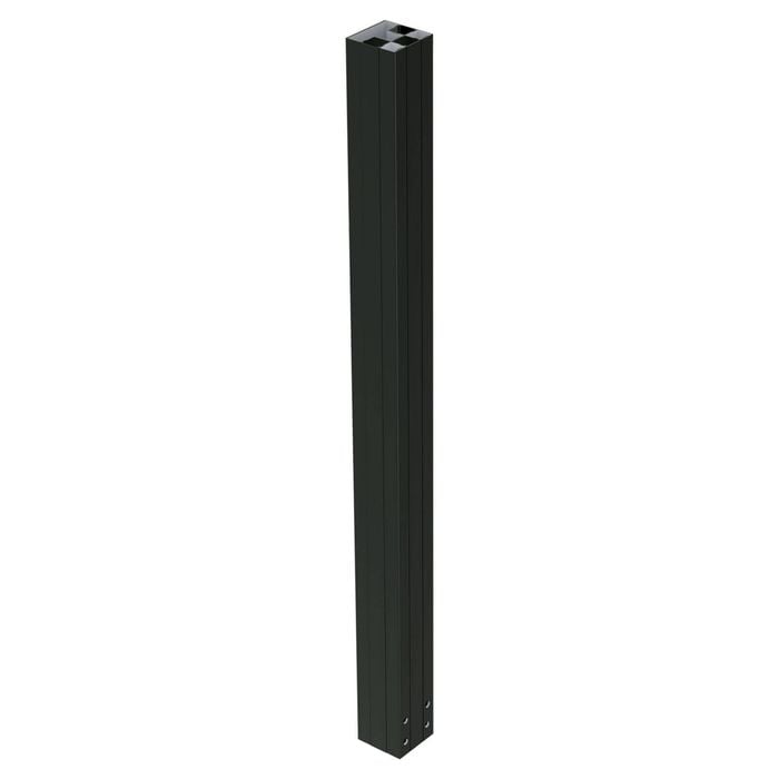 ProtectorAl 900 x 65 x 65mm Black Satin Aluminium 3 Way Post