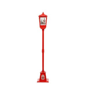 Festiva 157cm Red Indoor Christmas Lamp Post Fairy Light Decoration