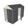 Build-a-Shed 1.5 x 3.0 x 2.3m Front Gable Dual Door Narrow Shed - Grey