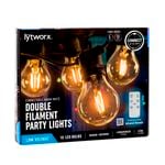 Lytworx 10 Warm White Connectable Double Filament LED Party Lights