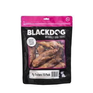 Blackdog Pig Trotters Natural Dog Chew Treats 15 Pack