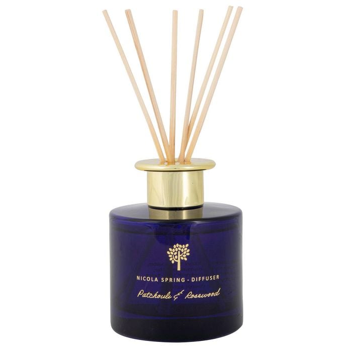 Nicola Spring Reed Diffuser 200ml - Patchouli & Rosewood - Sweet Creamy Fragrance With 8 Reeds Long Lasting Scent