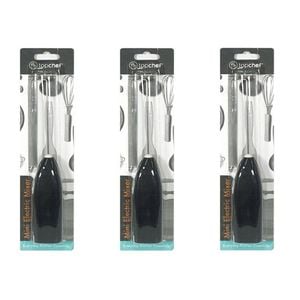 3PK Topchef Mini Handheld Electric Coffee Stirrer Milk Frother Assorted