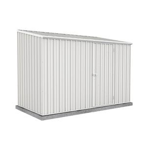 Absco Sheds 3.0 x 1.52 x 2.08m Surfmist Space Saver Single Door Garden Shed