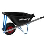 Sherlock 100L Poly Wide Wheel Tray Wheelbarrow