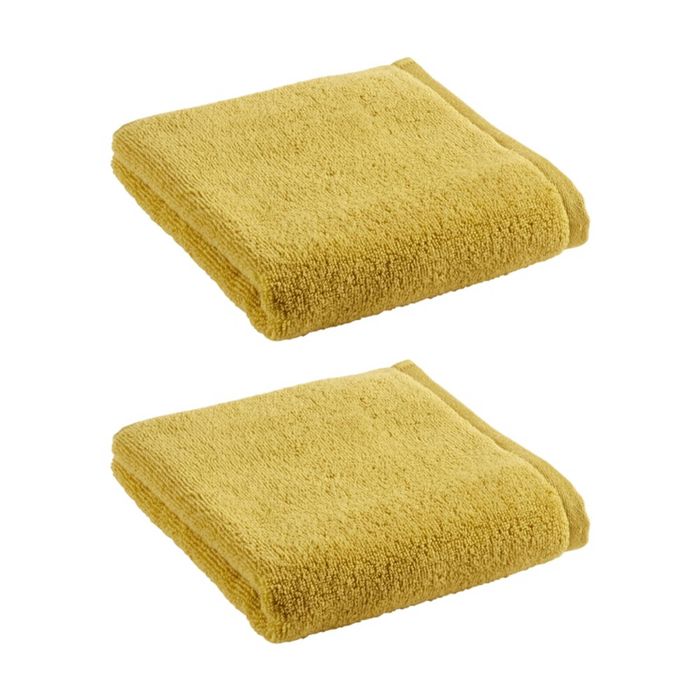 2PK Christy Cirrus Hand Towel Combed Cotton 450GSM Fast Drying Sunflower