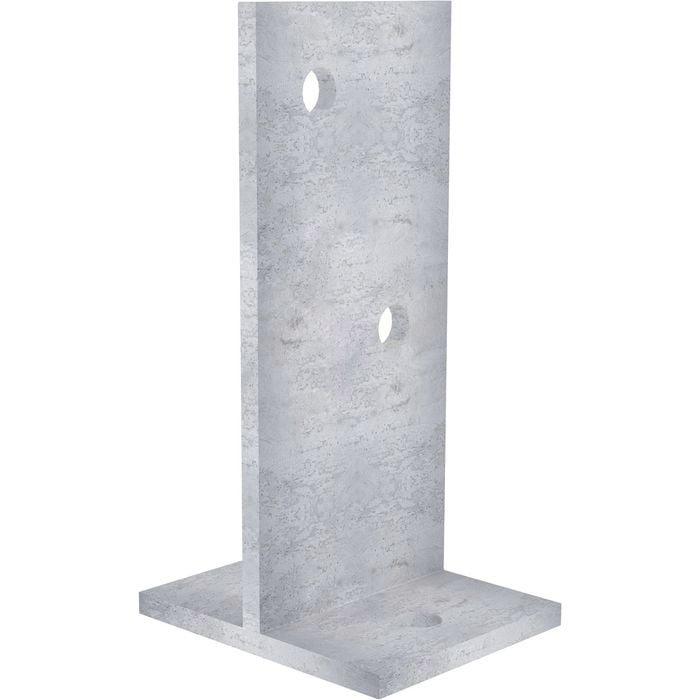 Dunnings 250 x 140 x 115mm Galvanised Bolt Down T Blade Stirrup