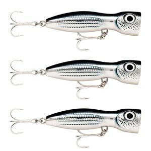 3x Rapala 17cm X Rap Magnum Xplode Topwater Heavy Duty Fish Lures - Mullet