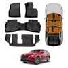 3D Floor Mats for Mazda CX-8 CX8 2018-2024 Heavy Duty All Weather Car Mats Carpet Liner Set