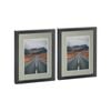 Nicola Spring Photo Frames with 5" x 7" Mount - 8" x 10" - Black - Pack of 2