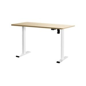 Artiss Electric Standing Desk White & Oak 140cm