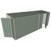 Build-A-Shed 1.2 x 5.2 x 2.0m Tunnel Shed Tunnel Hinged Door with 1 Hinged Side Door - Green