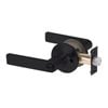 Lockwood 35-51mm Matt Black Entrance Lever