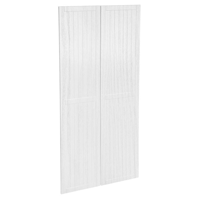 Kaboodle 900mm Provincial White Country Pantry Door - 2 Pack
