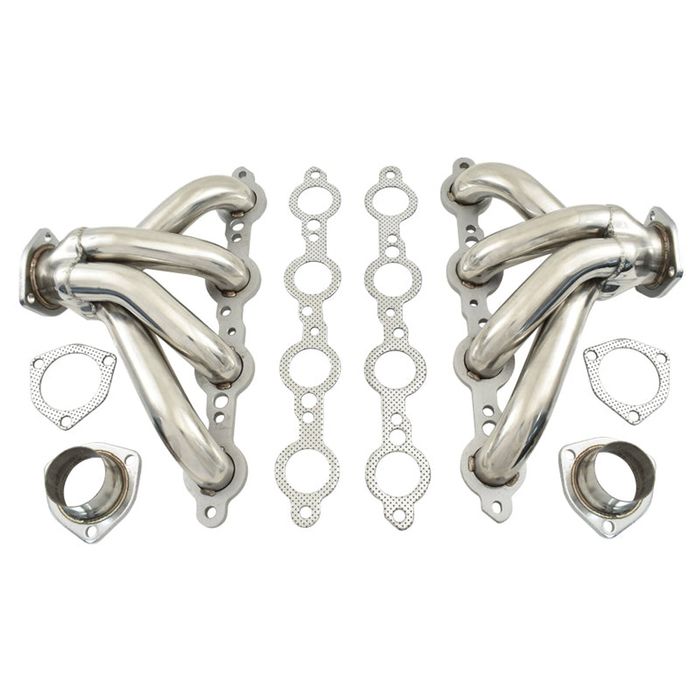 Cal Custom GM LS1 LS2 LS6 Stainless Steel Block Hugger Exhaust Headers