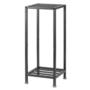 Levede Plant Stand Indoor 2 Tier Metal Rack Adjustable Feet Balcony Garden