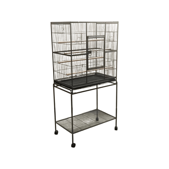 Yes4pets 161 Cm Bird Cage Parrot Aviary Pet Stand-alone Budgie Perch Castor Wheels