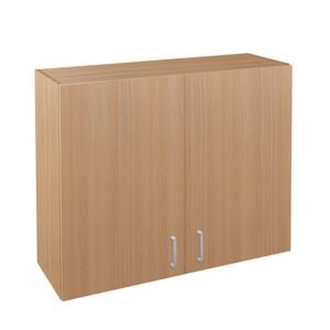 Flatpax Utility 900mm Woodgrain 2 Door Wall Cupboard
