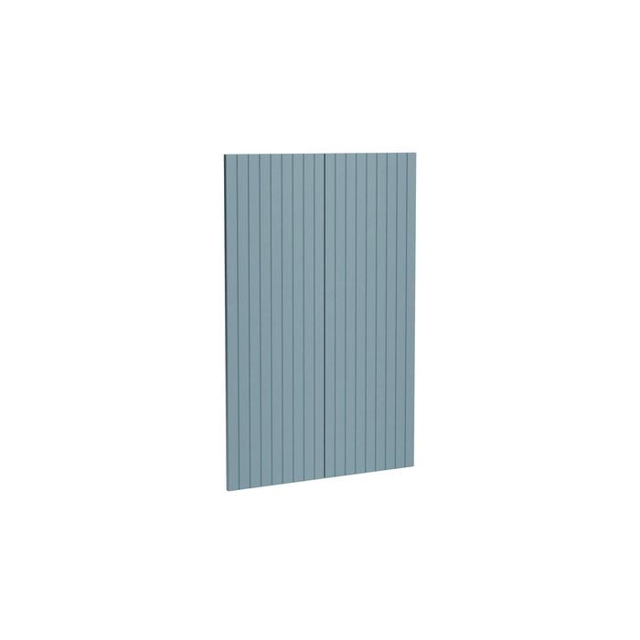 Kaboodle 900mm Danish Blue V-Groove Medium Pantry Doors - 2 Pack