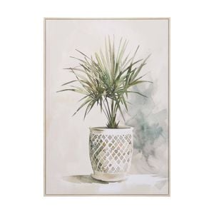 Lvd Hand-finished Wood Framed Canvas Potted Plant 2 Print Home Decor 70x100cm