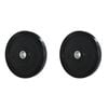 2pk Bumper Plate Weight Lift Home Gym Workout Exercise 5kg Black
