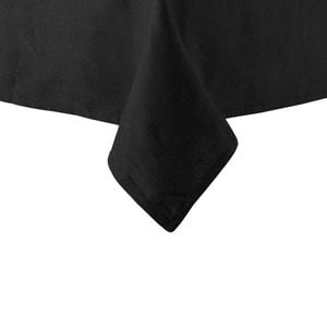 Ladelle Base Linen Look Black Large 1.5mx2.25m Rectangular Tablecloth/Cover