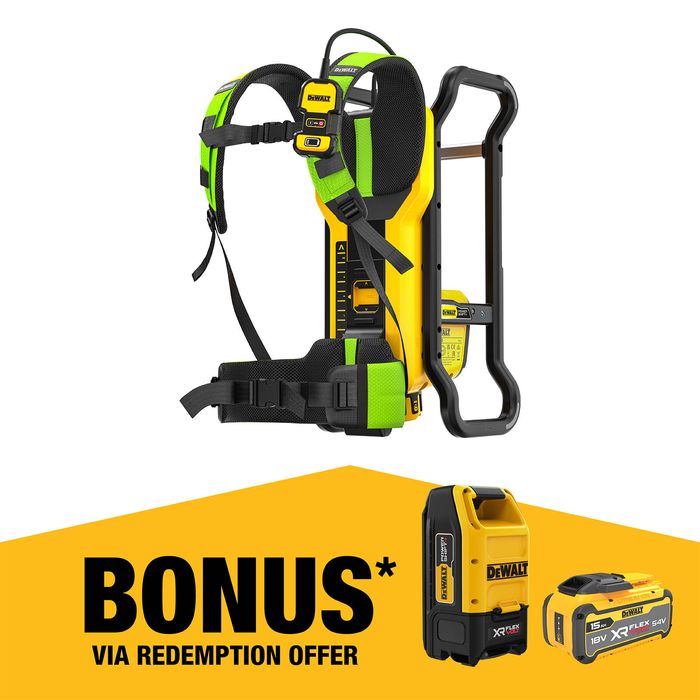 DEWALT POWERSHIFT™ Concrete Vibrator Backpack DCPS310N-XJ - Bare Unit ...