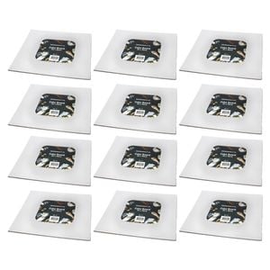 12x Urban Kitchen Cake Board 2pc Square Silver 35x35cm for Baking