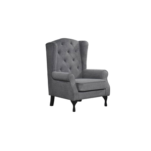 Elegant Collections W80xD78xH117 CM Chesterfield Arm Chair – Dark Grey