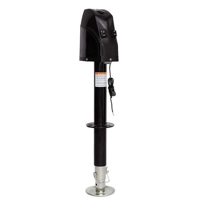Sunrise Black Electric Jack Stand 12v 4000lbs Caravan Trailer Boat Stabilizer Leg - Tje4000
