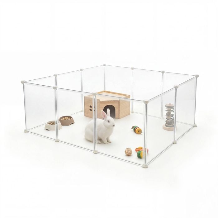 Advwin 12 Panels Pet Playpen Guinea Pigs Small Animal Enclosure