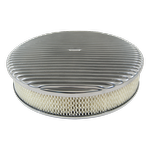 14" Round Air Cleaner Kit Full Finned Polished