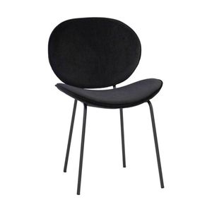Modern Furniture ORMER Dining Chair 82x43cm- Black Velvet