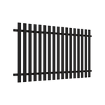 RapidFence 2200 x 900mm Black Blade Picket Fence Panel