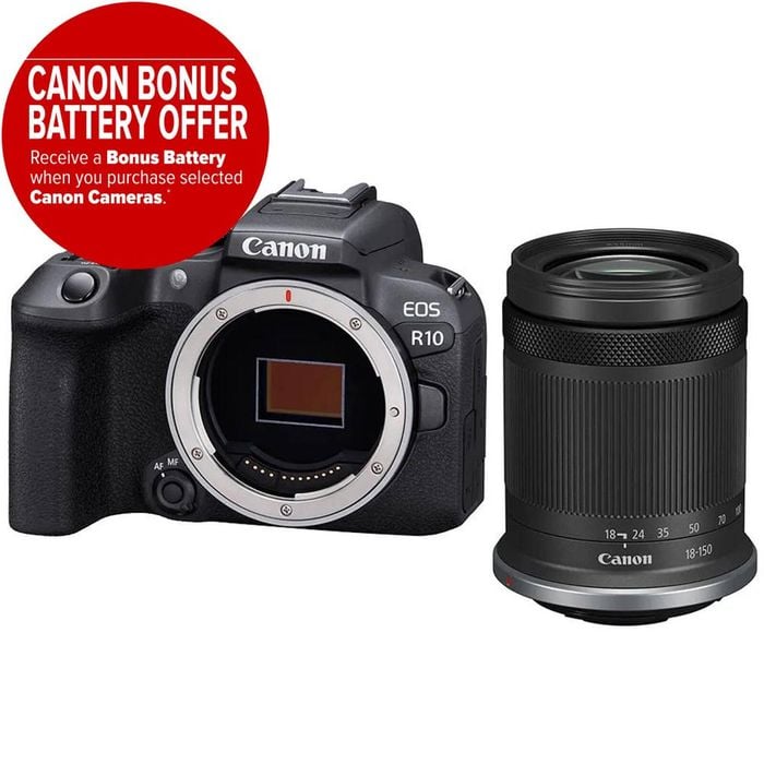 Canon Eos R10 With Rf-s 18-150mm Is Stm Lens