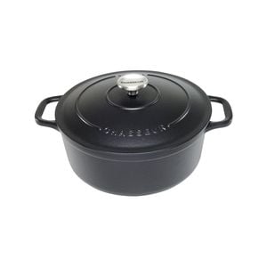 Chasseur Round French Oven 26cm - 5L Matte Black