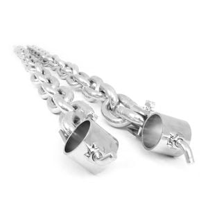 Smai Olympic Lifting Chains 15kg - Pair - Silver