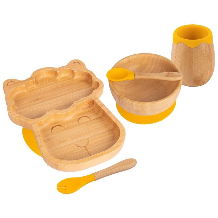 Tiny Dining 5pc Bamboo Llama Baby Weaning Set