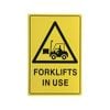 Brutus 300 x 450mm Forklift In Use Plastic Sign 