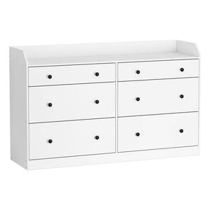 Chest Of 6 Drawers Storage Cabinet Dresser White
