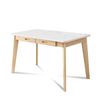 Lauft Computer Desk Office Study Student Wood Table Drawer Nordic White Natural