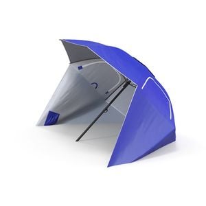 Havana Outdoors Beach Umbrella Tent 2.4m Outdoor Garden Beach Portable Shade Blue 2.4m